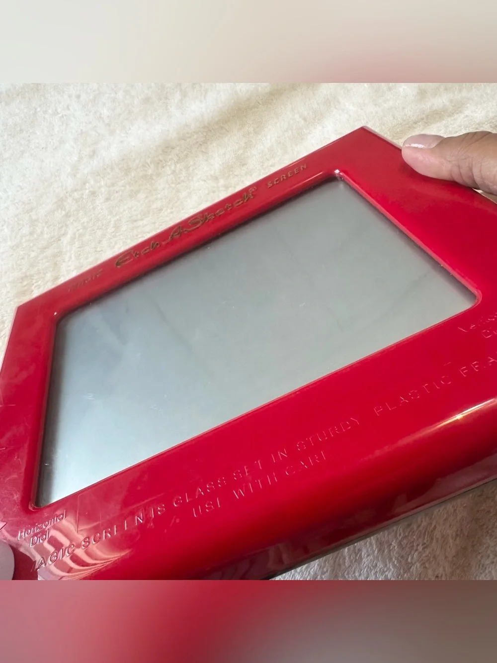 Spin Master Classic Etch A Sketch Magic Screen Toy 33700 Red Retro Tested Work